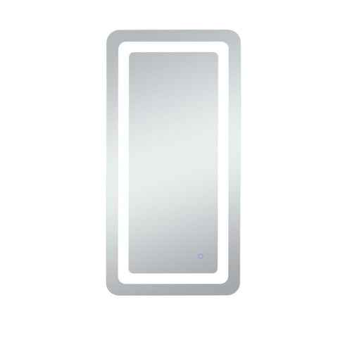 Elegant Lighting Genesis 36inx72 Inch Soft Edge LED Mirror in Glossy White Finish Model: MRE33672