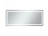 Elegant Lighting Genesis 36inx72 Inch Soft Edge LED Mirror in Glossy White Finish Model: MRE33672