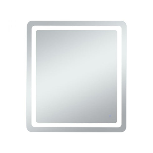 Elegant Lighting Genesis 36inx72 Inch Soft Edge LED Mirror in Glossy White Finish Model: MRE33672