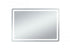 Elegant Lighting Genesis 36inx72 Inch Soft Edge LED Mirror in Glossy White Finish Model: MRE33672