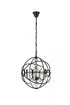 Elegant Lighting Geneva 4 light in Dark Bronze Pendant Golden Teak (Smoky) Royal Cut crystal Model: 1130D17DB-GT/RC