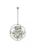 Elegant Lighting Geneva 6 light in Dark Bronze Chandelier Golden Teak (Smoky) Royal Cut crystal Model: 1130D25DB-GT/RC