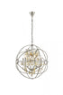 Elegant Lighting Geneva 6 light in Dark Bronze Chandelier Golden Teak (Smoky) Royal Cut crystal Model: 1130D25DB-GT/RC