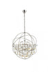 Elegant Lighting Geneva 6 light in Dark Bronze Chandelier Golden Teak (Smoky) Royal Cut crystal Model: 1130D32DB-GT/RC