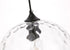 Elegant Lighting Gibson 1 light in Black and Clear glass pendant Model: LD2283