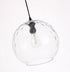 Elegant Lighting Gibson 1 light in Black and Clear glass pendant Model: LD2283