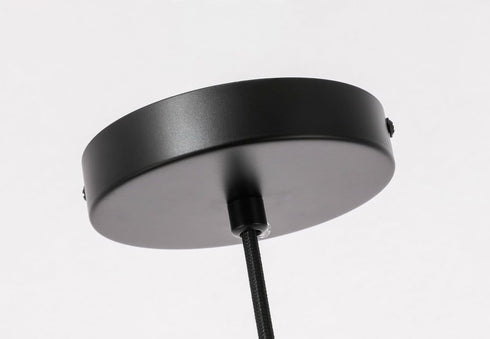 Elegant Lighting Gibson 1 light in Black and Clear glass pendant Model: LD2283