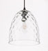 Elegant Lighting Gibson 1 light in Black and Clear glass pendant Model: LD2284