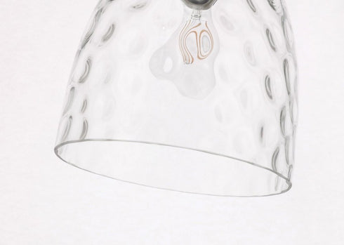 Elegant Lighting Gibson 1 light in Black and Clear glass pendant Model: LD2284