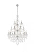 Elegant Lighting Giselle 21 light in Chrome Chandelier Clear Royal Cut Crystal Model: V7890G38C/RC