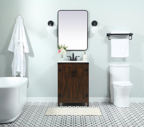 Elegant Lighting Grant 24 Inch Single Bathroom Vanity in Expresso Model: VF90224EX