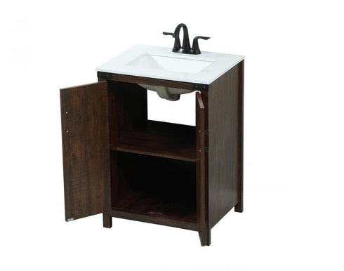 Elegant Lighting Grant 24 Inch Single Bathroom Vanity in Expresso Model: VF90224EX