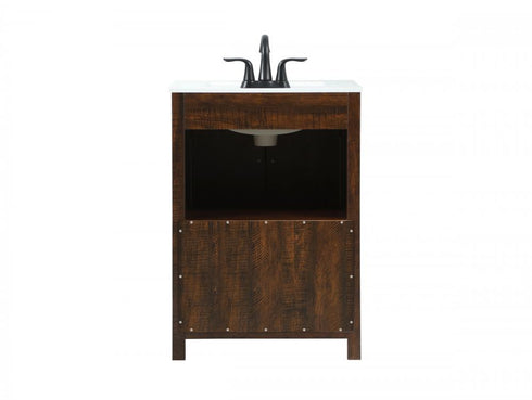 Elegant Lighting Grant 24 Inch Single Bathroom Vanity in Expresso Model: VF90224EX