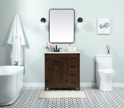 Elegant Lighting Grant 32 Inch Single Bathroom Vanity in Expresso Model: VF90232EX