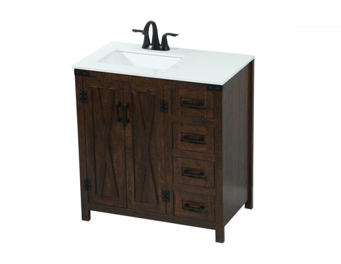 Elegant Lighting Grant 32 Inch Single Bathroom Vanity in Expresso Model: VF90232EX