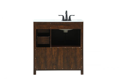 Elegant Lighting Grant 32 Inch Single Bathroom Vanity in Expresso Model: VF90232EX