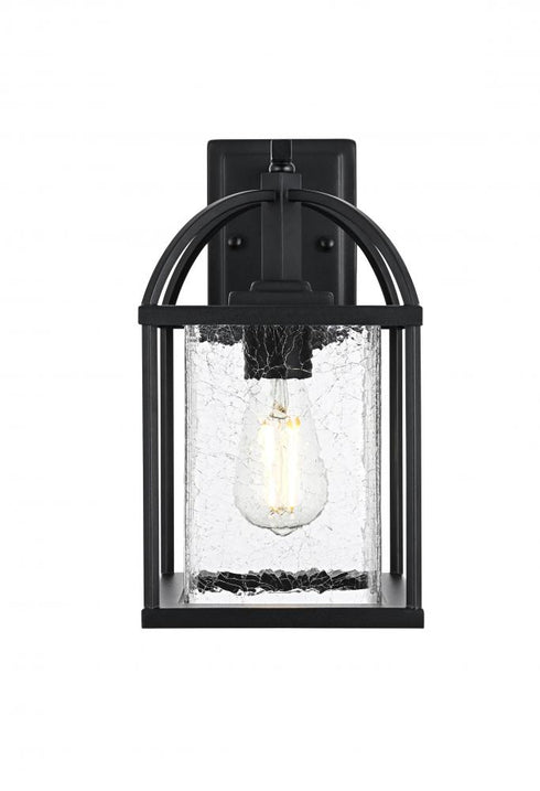 Elegant Lighting Gratz 7 inch Outdoor Pendant in Black Model: OD343W14BK