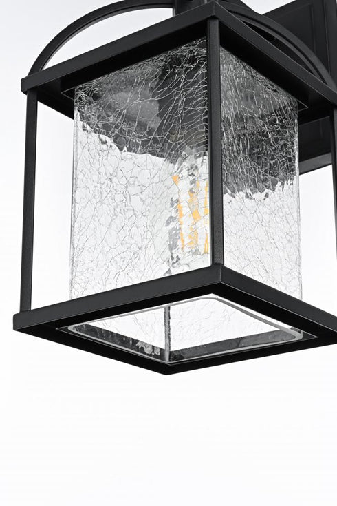 Elegant Lighting Gratz 7 inch Outdoor Pendant in Black Model: OD343W14BK