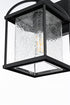 Elegant Lighting Gratz 7 inch Outdoor Pendant in Black Model: OD343W14BK