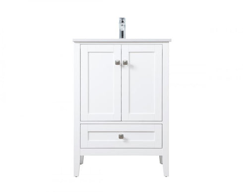 Elegant Lighting Hamilton 24 Inch Single Bathroom Vanity in Grey Model: VF21124GR
