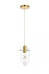 Elegant Lighting Hana 1 light in Chrome Pendant Model: 5202D6C