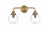 Elegant Lighting Hanson 19 inch Wall Sconce in Chrome in Chrome and Clear Finish Model: LD7033W19C