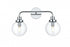 Elegant Lighting Hanson 19 inch Wall Sconce in Chrome in Chrome and Clear Finish Model: LD7033W19C