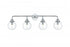 Elegant Lighting Hanson 37 inch Wall Sconce in Chrome in Chrome and Clear Finish Model: LD7037W38C
