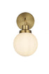 Elegant Lighting Hanson 6 inch Wall Sconce in Chrome in Chrome and Opal White Finish Model: LD7030W8C