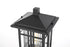 Elegant Lighting Harley 15 inch Outdoor Post light in Black in Black and Clear Finish Model: OD613P14BK