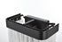 Elegant Lighting Harlow 1 Light Wall Sconce W9 Inch S4.7 Inch H9 Inch L1 Black in Black and Clear Finish Model: 1070W9BK