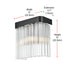 Elegant Lighting Harlow 1 Light Wall Sconce W9 Inch S4.7 Inch H9 Inch L1 Black in Black and Clear Finish Model: 1070W9BK