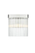 Elegant Lighting Harlow 1 Light Wall Sconce W9 Inch S4.7 Inch H9 Inch L1 Chrome in Chrome and Clear Finish Model: 1070W9C