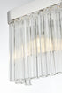 Elegant Lighting Harlow 1 Light Wall Sconce W9 Inch S4.7 Inch H9 Inch L1 Chrome in Chrome and Clear Finish Model: 1070W9C