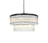 Elegant Lighting Harlow 14 Light Pendant D32 Inch H16.5 Inch L14 Black in Black and Clear Finish Model: 1070D32BK