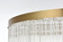 Elegant Lighting Harlow 14 Light Pendant D32 Inch H16.5 Inch L14 Satin Gold in Satin Gold and Clear Finish Model: 1070D32SG