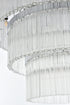 Elegant Lighting Harlow 18 Light Pendant D32 Inch H24 Inch L18 Chrome in Chrome and Clear Finish Model: 1070G32C