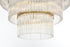 Elegant Lighting Harlow 18 Light Pendant D32 Inch H24 Inch L18 Satin Gold in Satin Gold and Clear Finish Model: 1070G32SG