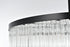 Elegant Lighting Harlow 28 Light Pendant D40 Inch H31 Inch L28 Black in Black and Clear Finish Model: 1070G40BK