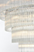 Elegant Lighting Harlow 28 Light Pendant D40 Inch H31 Inch L28 Chrome in Chrome and Clear Finish Model: 1070G40C