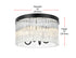 Elegant Lighting Harlow 4 Light Flush Mount D16 Inch H10 Inch L4 Black in Black and Clear Finish Model: 1070F16BK