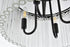 Elegant Lighting Harlow 4 Light Flush Mount D16 Inch H10 Inch L4 Black in Black and Clear Finish Model: 1070F16BK