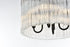Elegant Lighting Harlow 4 Light Flush Mount D16 Inch H10 Inch L4 Black in Black and Clear Finish Model: 1070F16BK