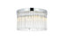 Elegant Lighting Harlow 4 Light Flush Mount D16 Inch H10 Inch L4 Chrome in Chrome and Clear Finish Model: 1070F16C