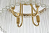 Elegant Lighting Harlow 4 Light Flush Mount D16 Inch H10 Inch L4 Satin Gold in Satin Gold and Clear Finish Model: 1070F16SG