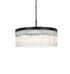 Elegant Lighting Harlow 6 Light Pendant D24 Inch H9 Inch L6 Black in Black and Clear Finish Model: 1070D24BK