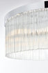 Elegant Lighting Harlow 6 Light Pendant D24 Inch H9 Inch L6 Chrome in Chrome and Clear Finish Model: 1070D24C