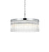 Elegant Lighting Harlow 6 Light Pendant D24 Inch H9 Inch L6 Chrome in Chrome and Clear Finish Model: 1070D24C