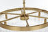 Elegant Lighting Harlow 6 Light Pendant D24 Inch H9 Inch L6 Satin Gold in Satin Gold and Clear Finish Model: 1070D24SG