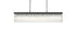 Elegant Lighting Harlow 6 Light Pendant L49 Inch 8 Inch H9 Inch L6 Black in Black and Clear Finish Model: 1070G49BK